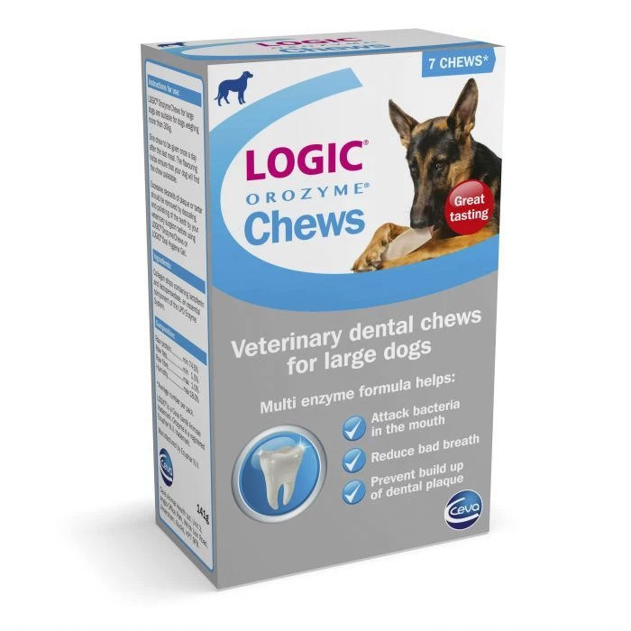 Logic Orozyme Large Dog Chews x 7 Logic Orozyme Large Dog Chews X 7 -Healthy Pets Shop 702882