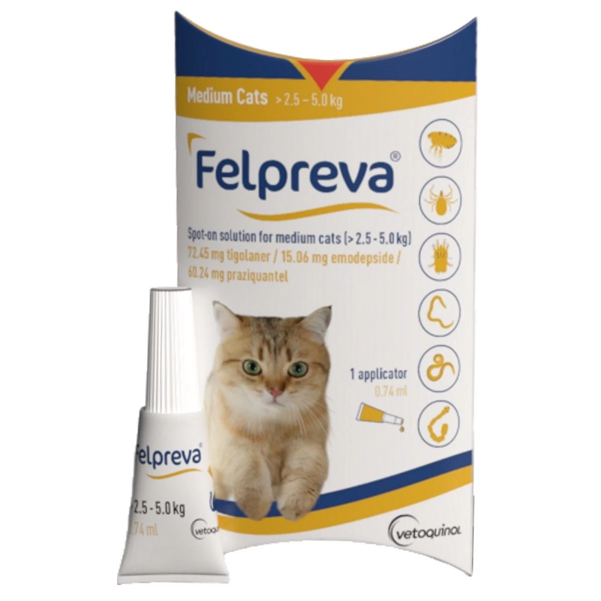Felpreva Spot on Solution for Medium Cats Felpreva Spot On Solution For Medium Cats -Healthy Pets Shop felpreva med cat fel030