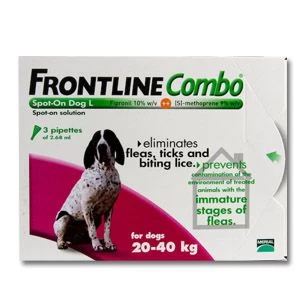 Frontline Combo Large Dog - 6 Pack Frontline Combo Large Dog - 6 Pack -Healthy Pets Shop frontline combo lrg fro01alll 1