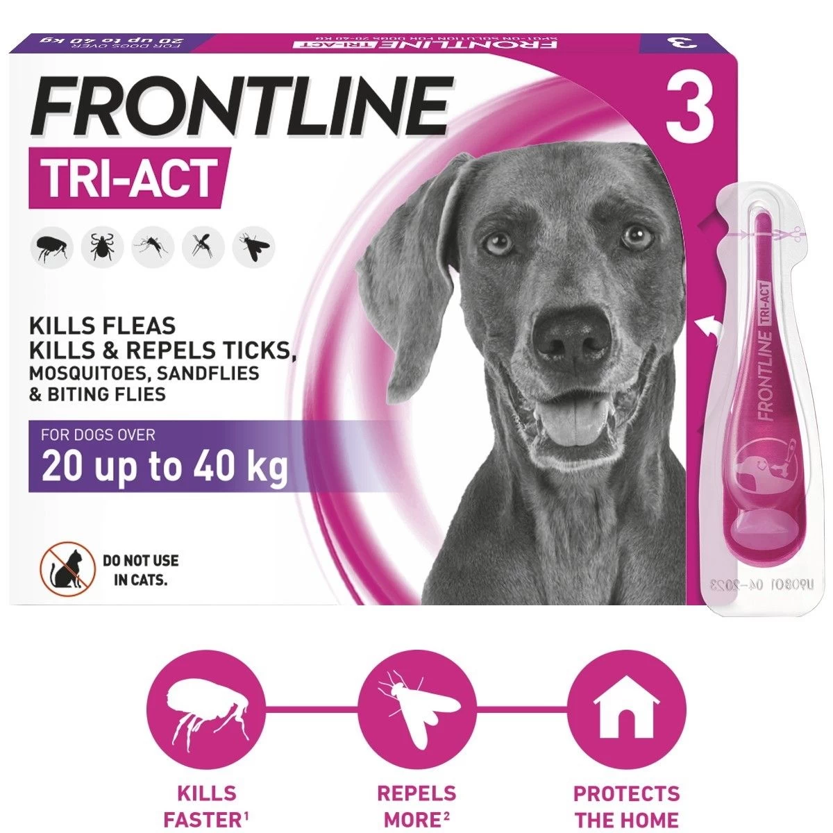 Frontline Tri-Act Spot on Solution for Large Dogs Frontline Tri-Act Spot On Solution For Large Dogs -Healthy Pets Shop frontline triact ldog fro061
