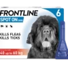 Frontline Spot-On Flea & Tick Treatment Dog 40-60kg - 6 Pack 2 Frontline Spot-On Flea & Tick Treatment Dog 40-60kg - 6 Pack -Healthy Pets Shop frontline xl dog 6