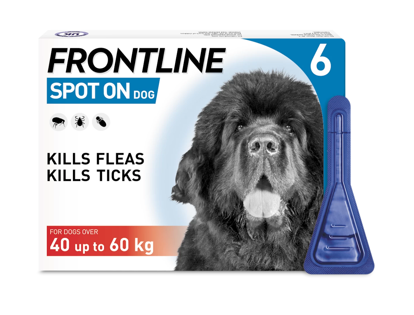 Frontline Spot-On Flea & Tick Treatment Dog 40-60kg - 6 Pack Frontline Spot-On Flea & Tick Treatment Dog 40-60kg - 6 Pack -Healthy Pets Shop frontline xl dog 6