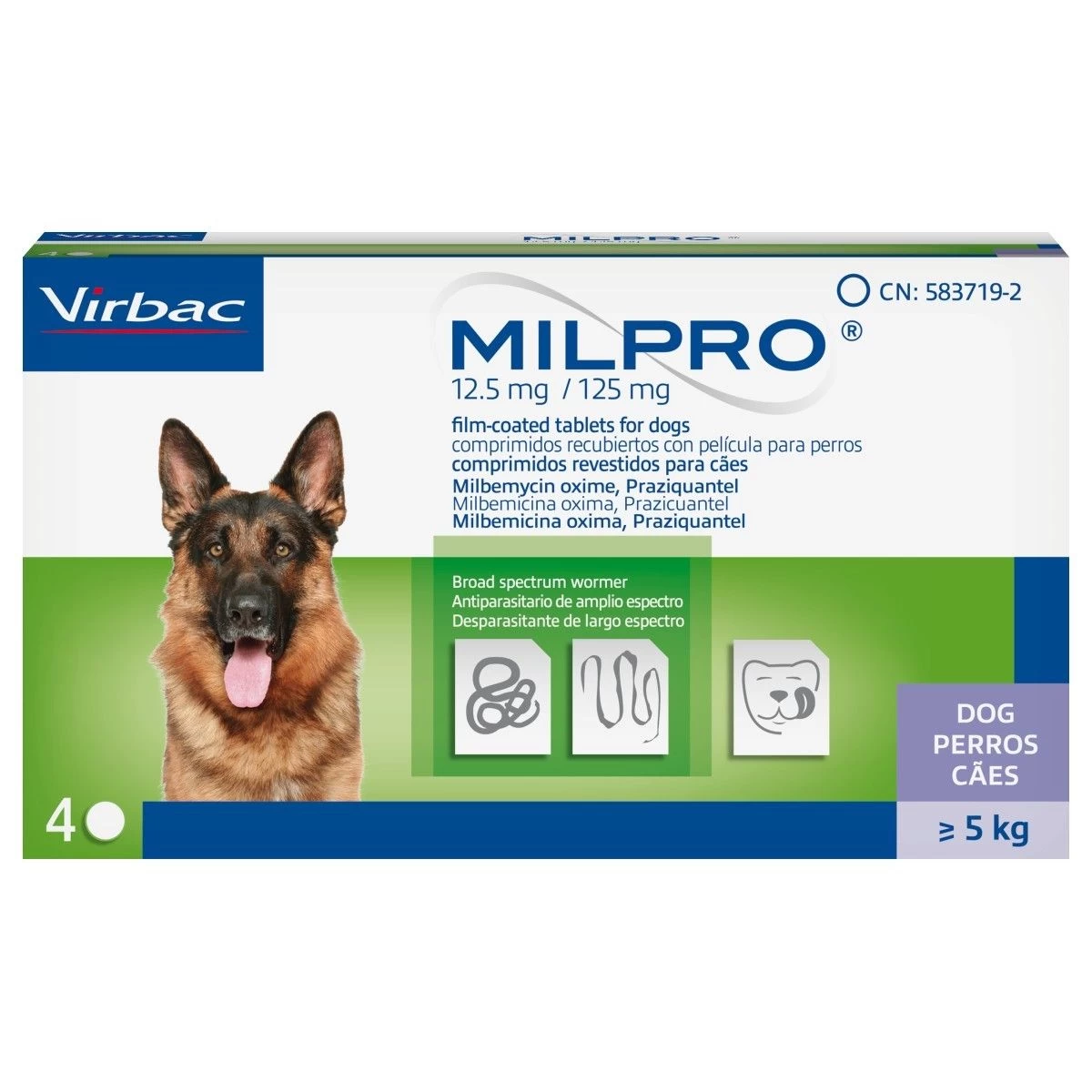 Milpro Tablets for Dogs Milpro Tablets For Dogs -Healthy Pets Shop milpro dog mil049