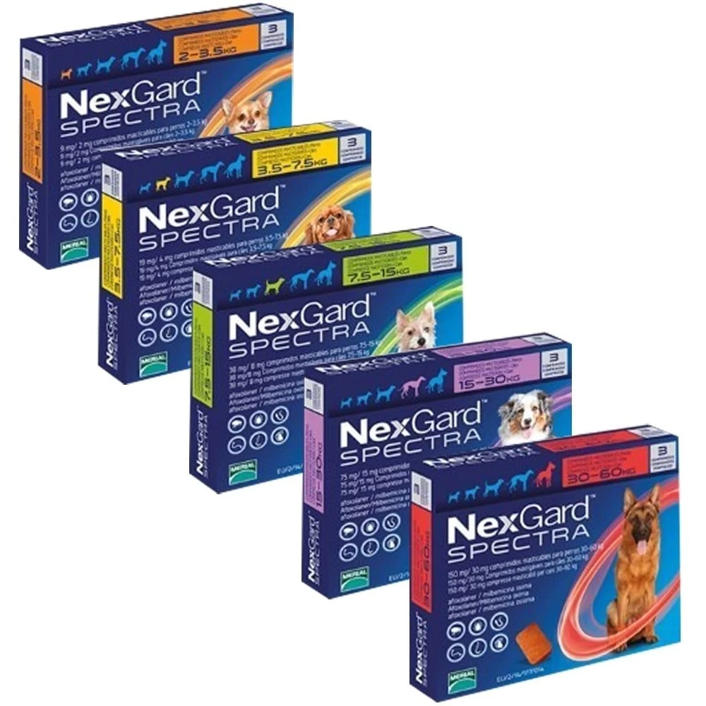 NexGard Spectra for Large Dogs (15 - 30kg) - 3 Pack NexGard Spectra For Large Dogs (15 - 30kg) - 3 Pack -Healthy Pets Shop nexgard spectra 3