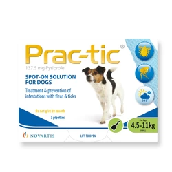Prac-tic Spot-On for Small Dogs - 3 Pack Prac-tic Spot-On For Small Dogs - 3 Pack -Healthy Pets Shop practic sml pra004